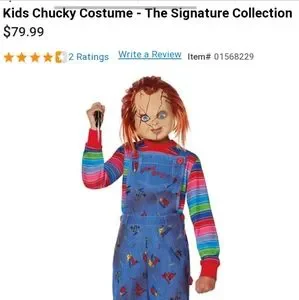 Chucky Costume For Kids, Classic Size Medium (7-8